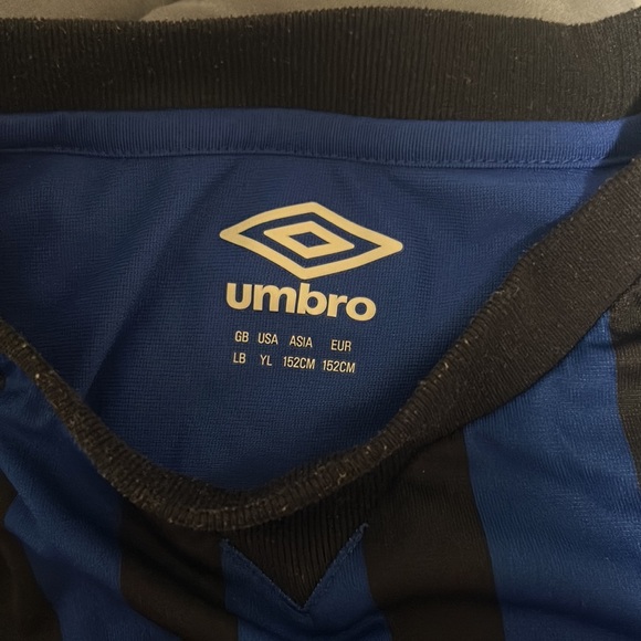 Blue striped soccer shirt - Picture 2 of 3